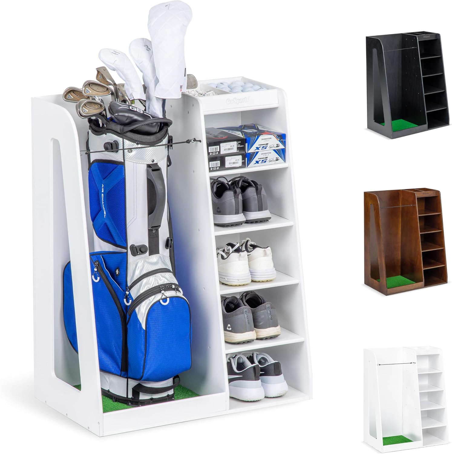 Golf Equipment Garage Organizer - Soporte de Almacenamiento para Bolsas de