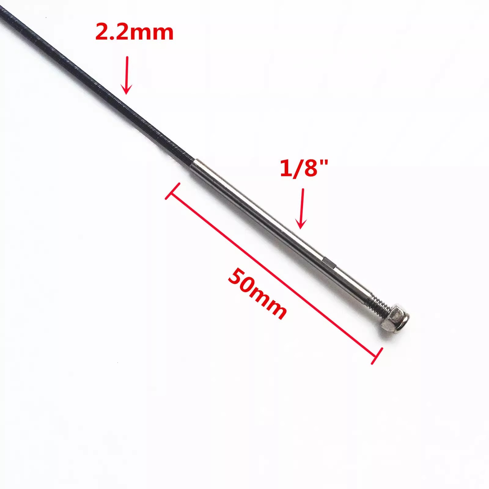 Shaft Flex Stiff - Eje flexible integrado de 3.175 mm