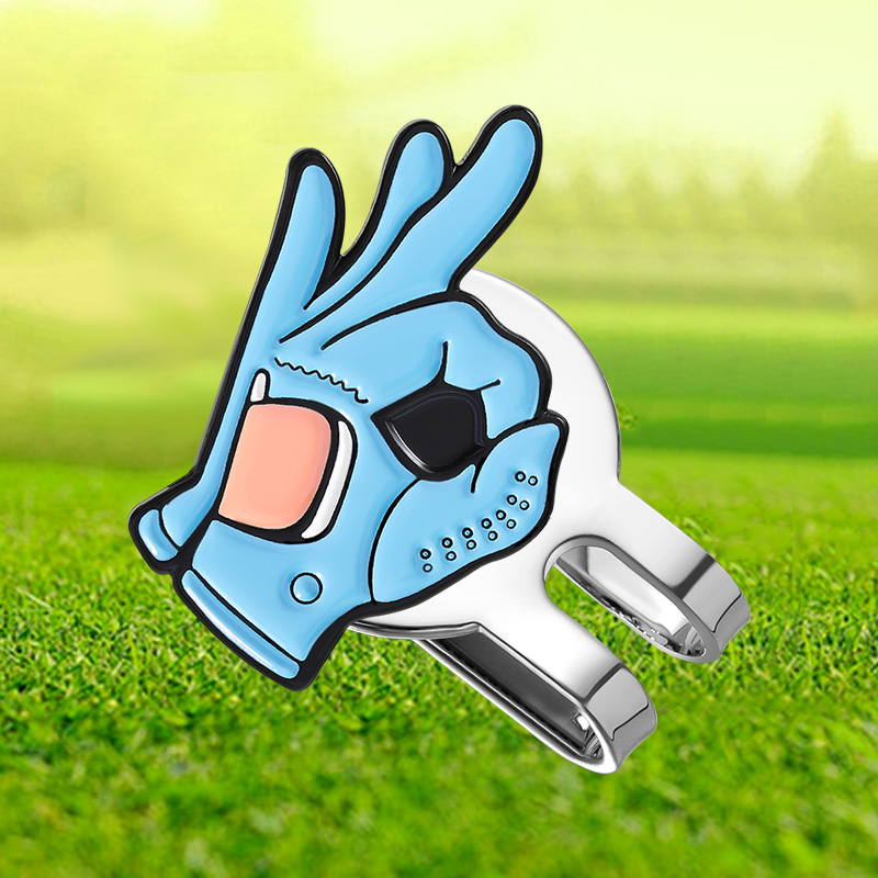 Ball Marker Set - OK Sign-Clip para sombrero de Golf,