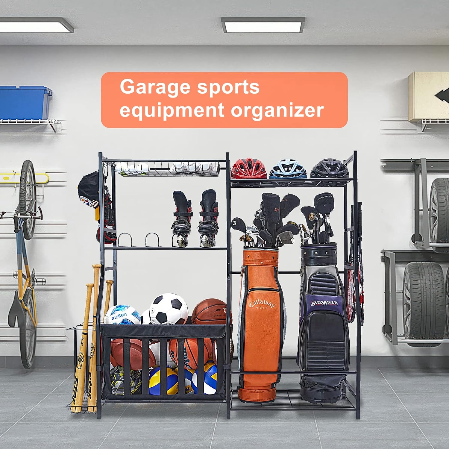 Estante de Almacenamiento para - Golf Equipment Garage Organizer reseña y precio