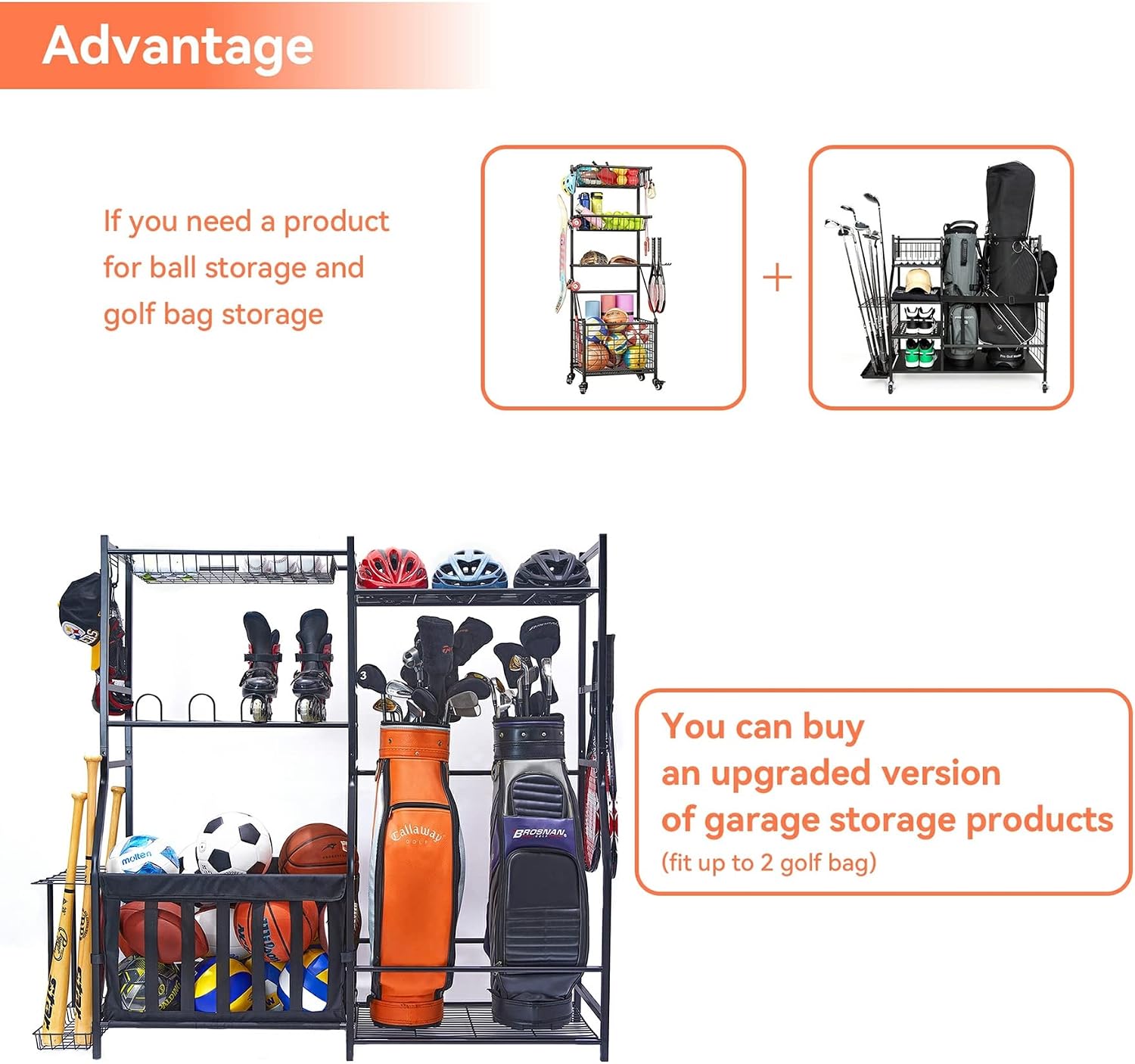 Estante de Almacenamiento para - Golf Equipment Garage Organizer reseña y precio