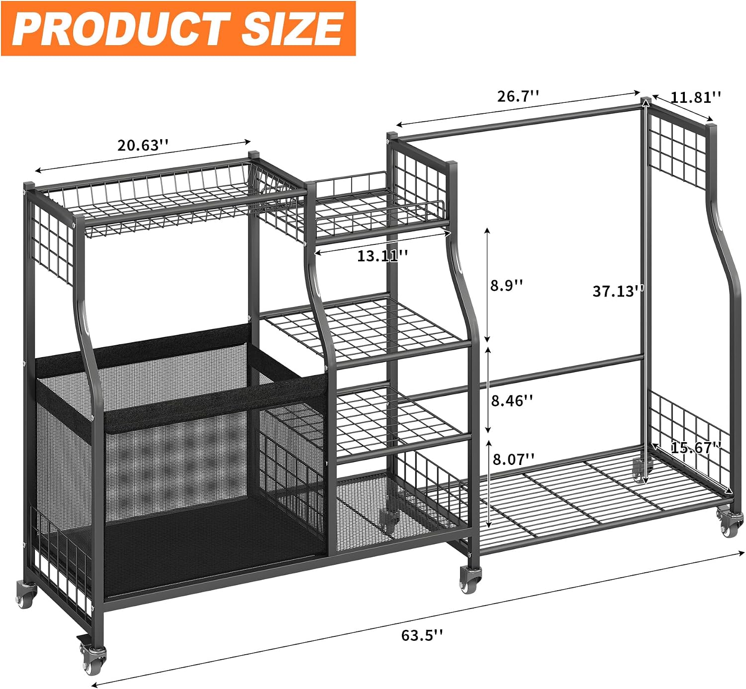 Organizador de bolsas de golf, - Golf Equipment Garage Organizer reseña y precio