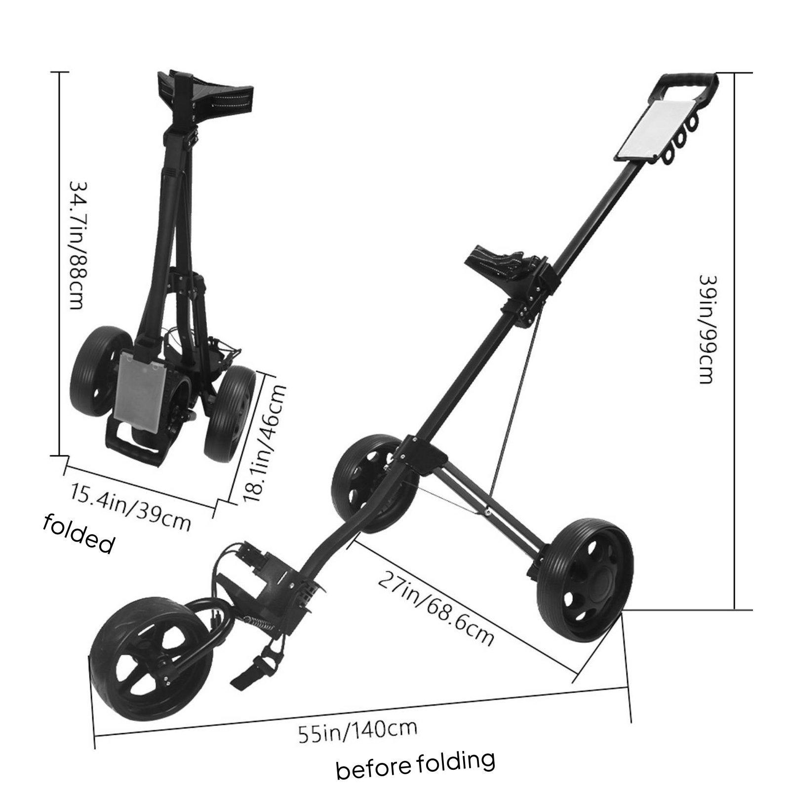 Carrito de Golf Plegable de Al - Golf Equipment Bag reseña y precio