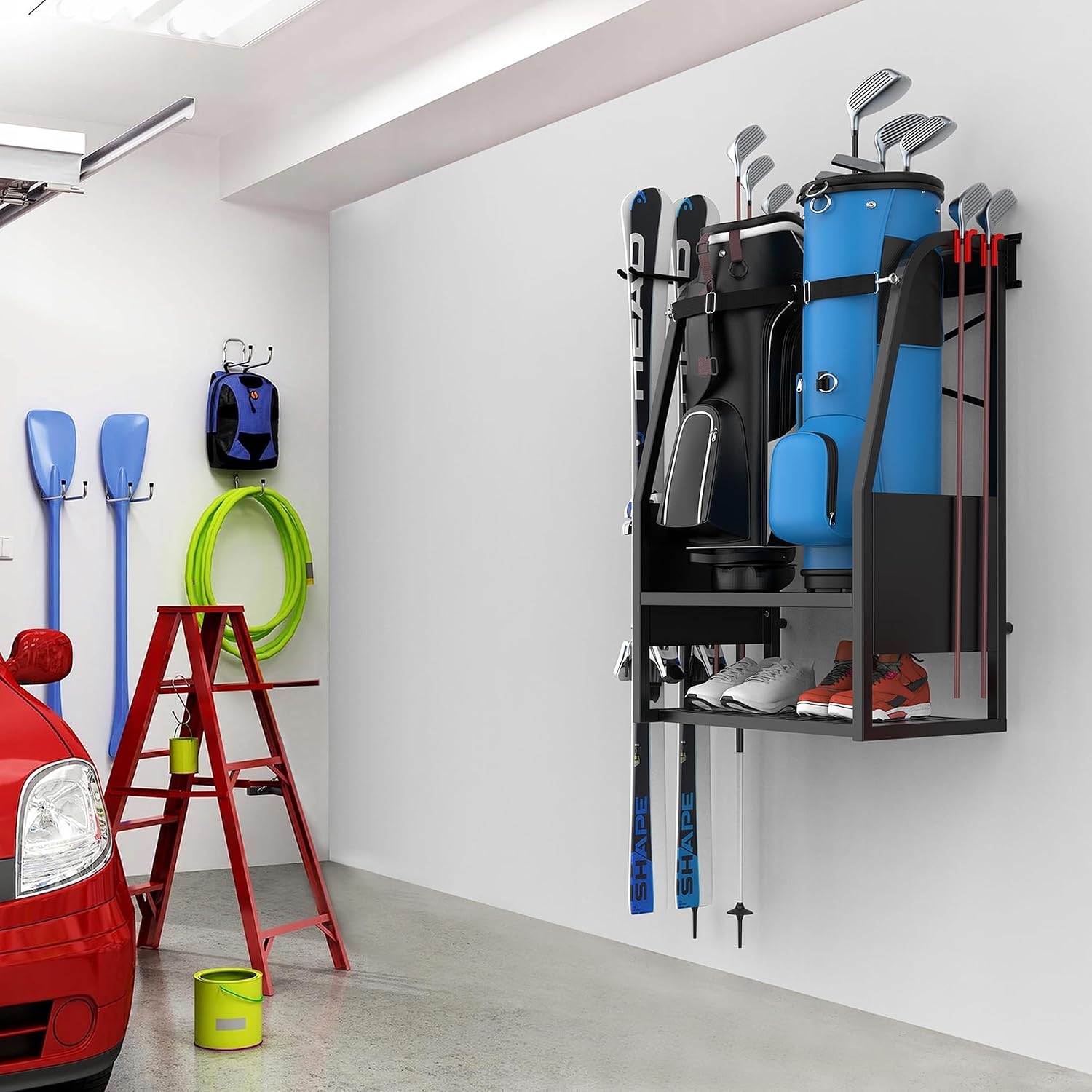 Organizador de Bolsas de Golf  - Golf Equipment Garage Organizer reseña y precio