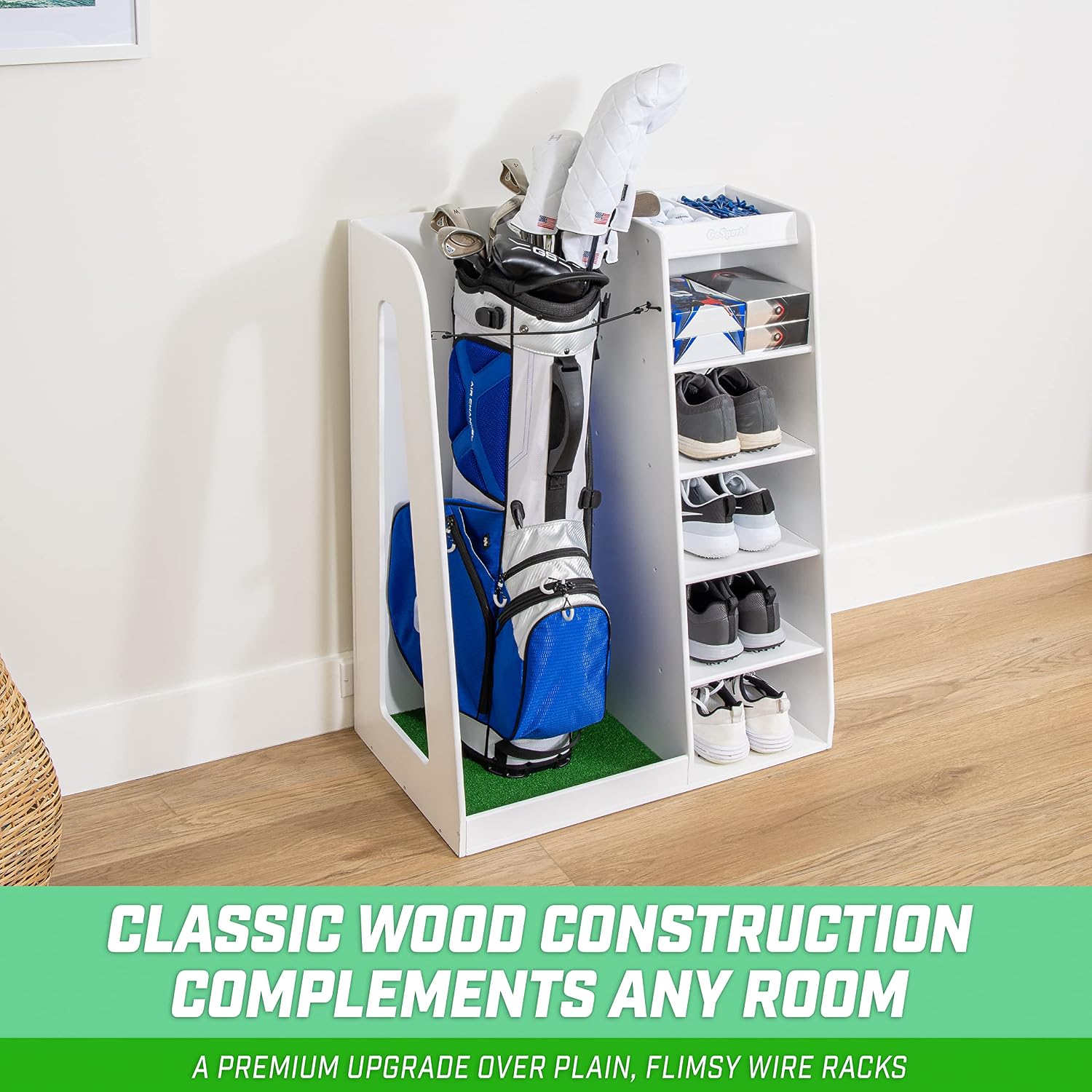Soporte de Almacenamiento para - Golf Equipment Garage Organizer reseña y precio