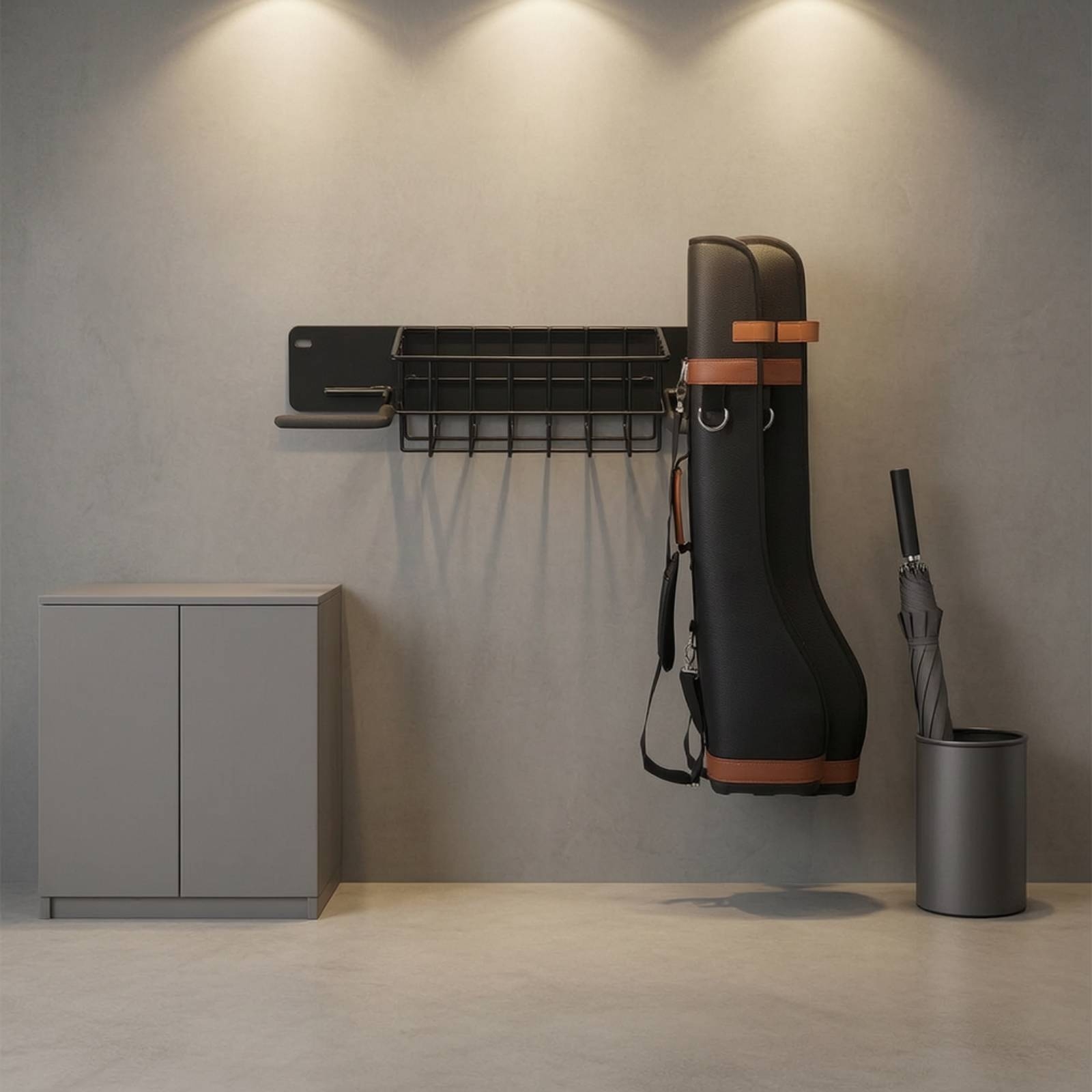 Soporte de Pared para Palos de - Golf Equipment Garage Organizer reseña y precio