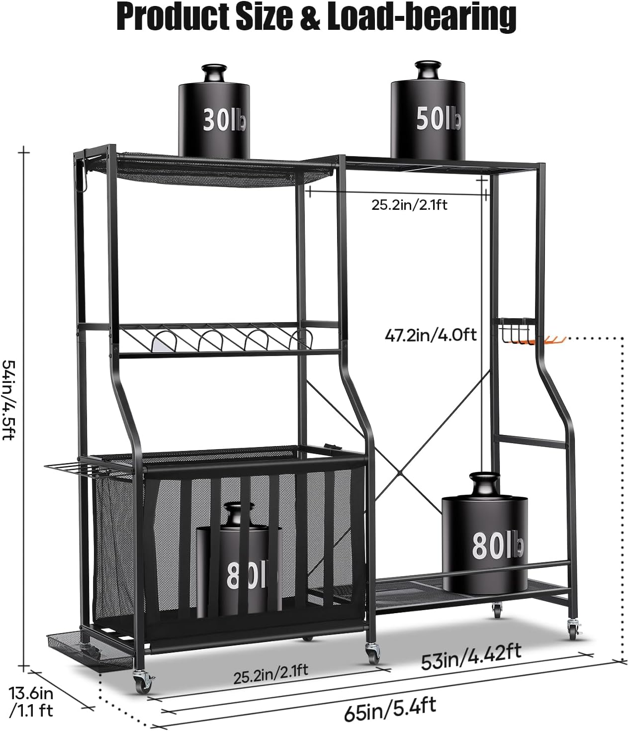 Organizador de Equipamiento De - Golf Equipment Garage Organizer reseña y precio