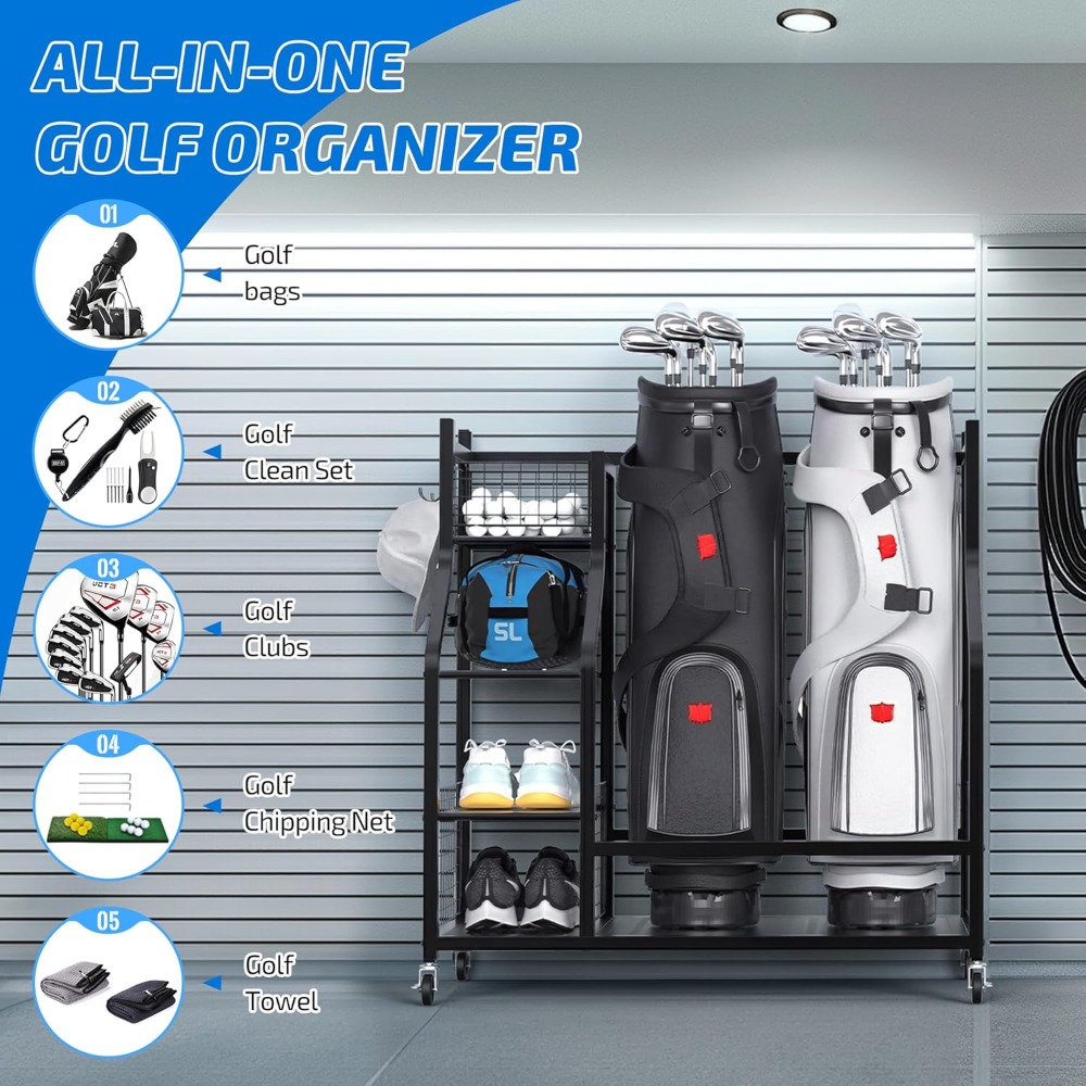 Soporte Extra Grande para Bols - Golf Equipment Garage Organizer reseña y precio