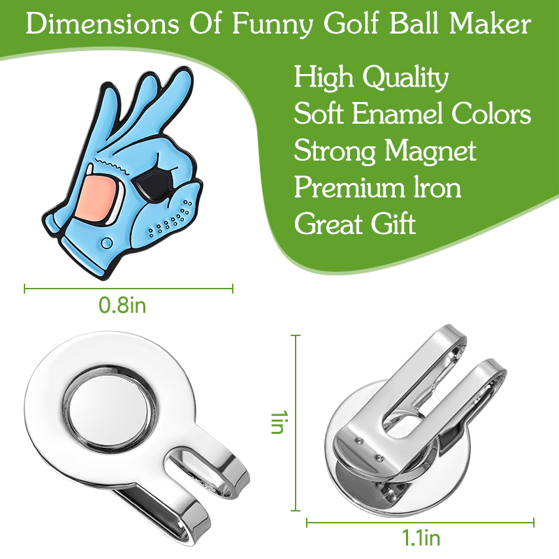 OK Sign-Clip para sombrero de  - Ball Marker Set reseña y precio